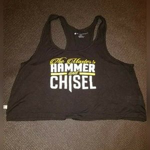 Master's Hammer & Chisel Crop Top Tank